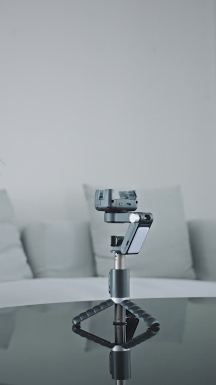 ProFlex Smartphone Gimbal Stabilizer with LED Light: Enhance Your Mobile Videography