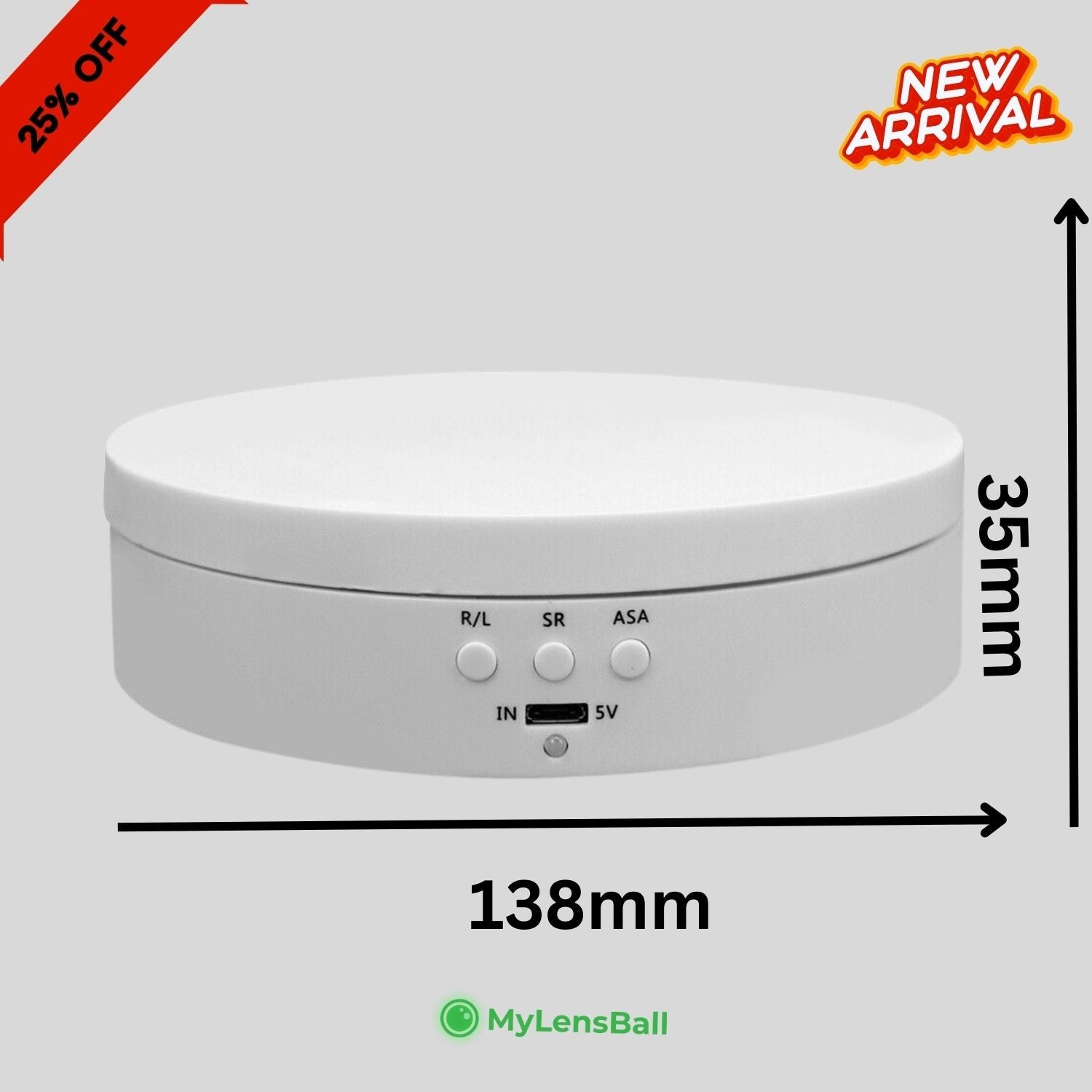 360° Rotating Display Table - mylensball.com.au