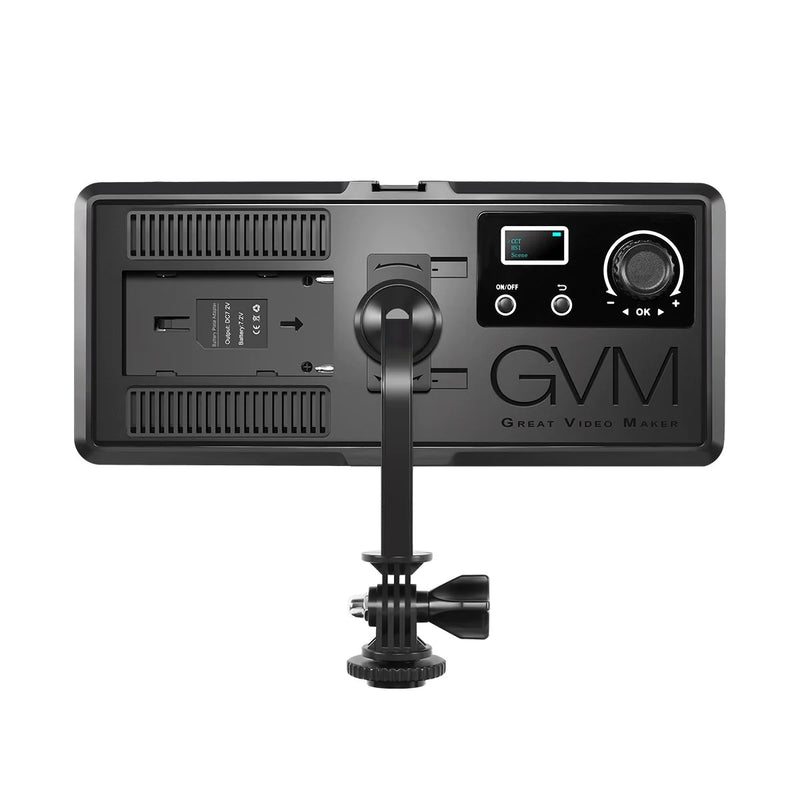 GVM RGB20W RGB & Bi-color On-Camera LED Light (With Battery + Charger)