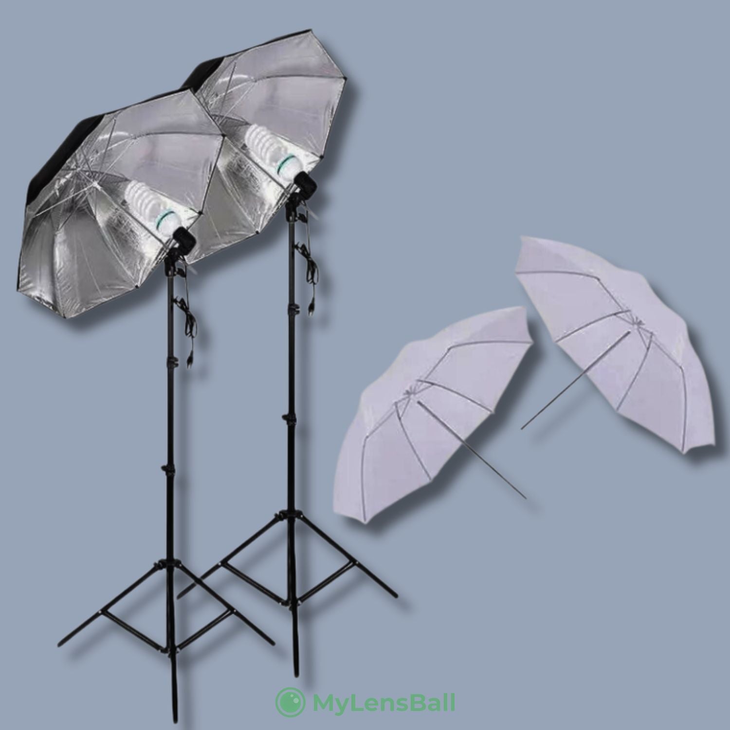 Photography Umbrella Lighting Kit - mylensball.com.au