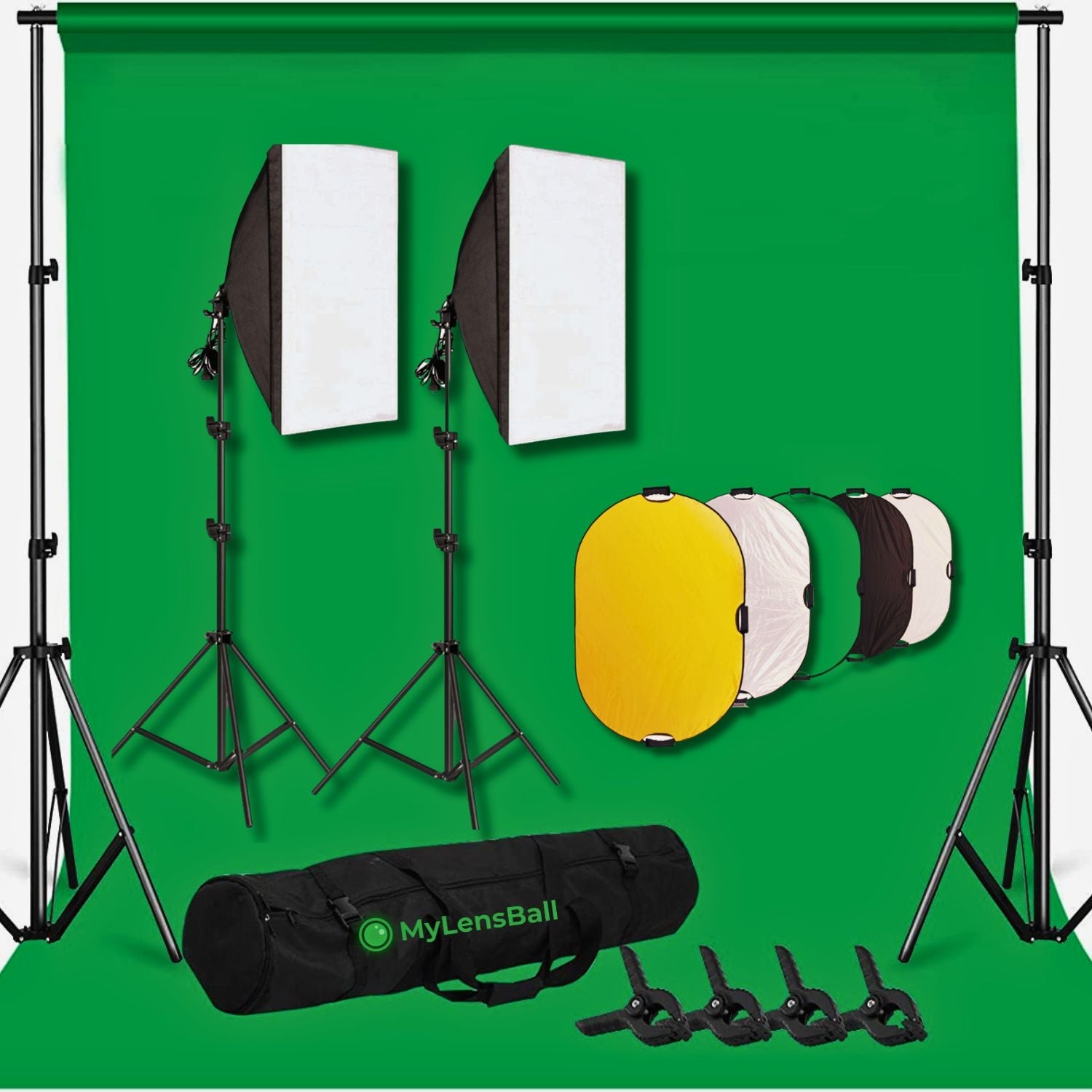 Studio Lighting Kit- Two Point - mylensball.com.au