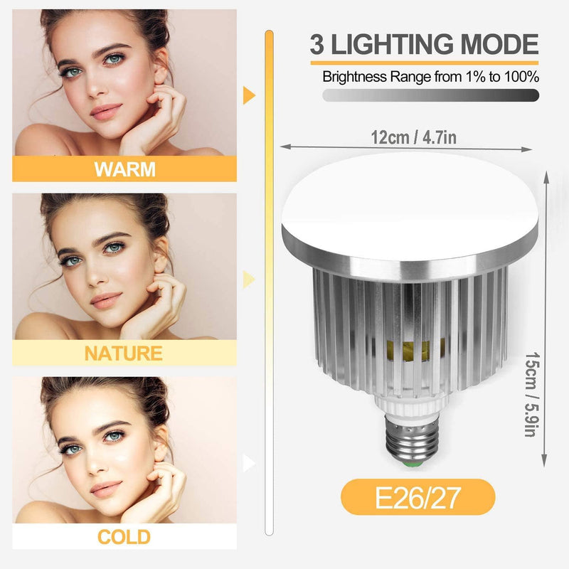 85W Dimmable LED Photography Bulb - mylensball.com.au