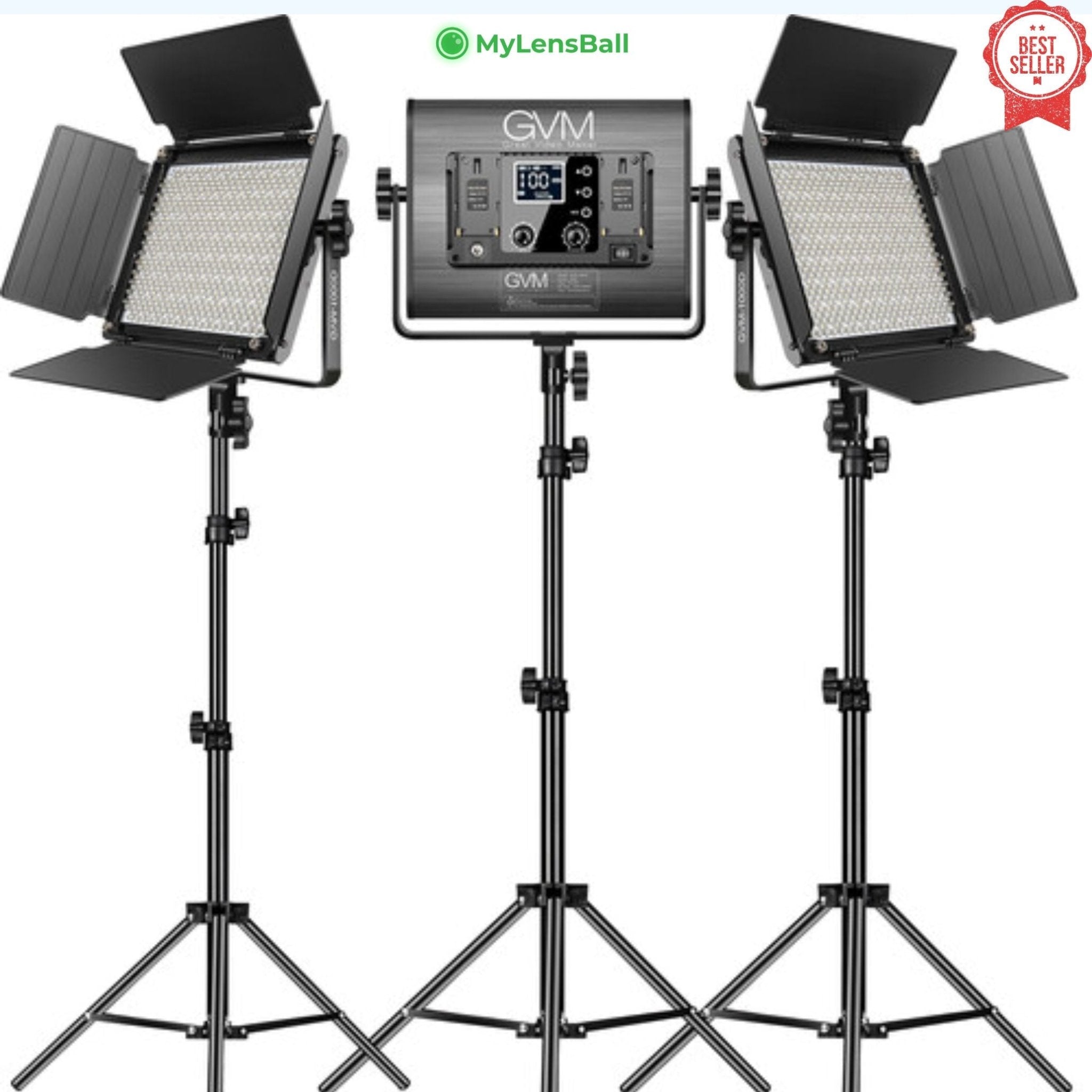 GVM 1000D-RGB LED Studio Video Light Kit - mylensball.com.au