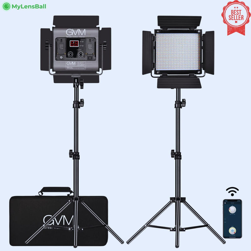 GVM-480LS 29W High Beam Bi-Color LED Video Studio Light - mylensball.com.au