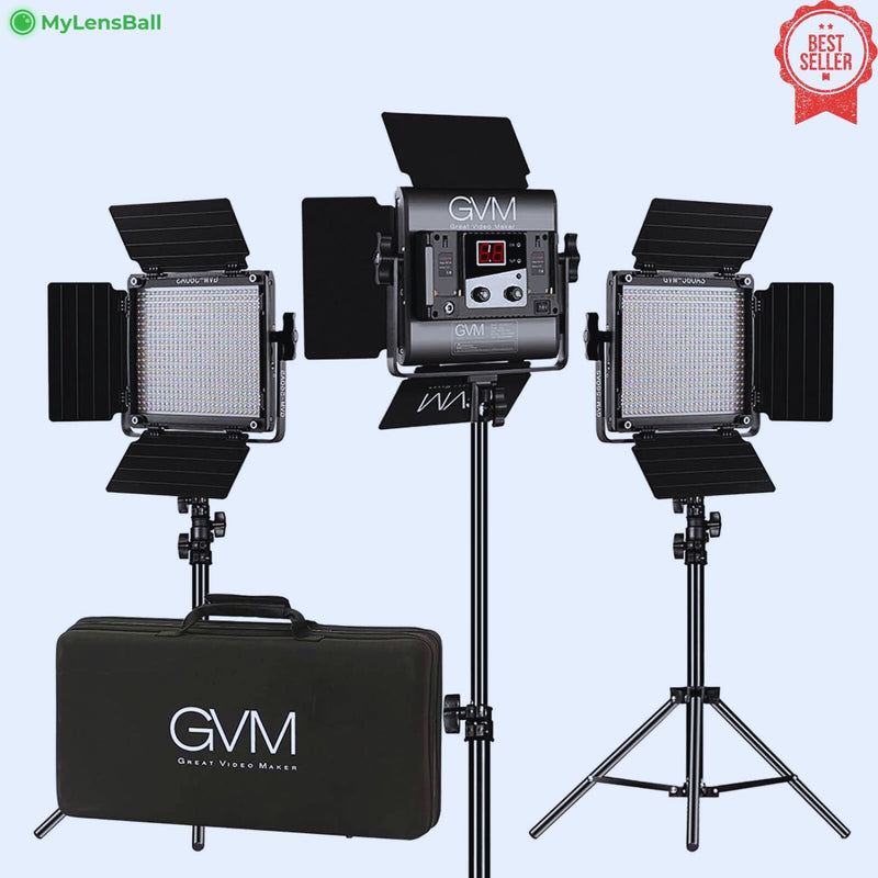 GVM-560AS 30W High Beam Bi-Color LED Video Studio Light - mylensball.com.au