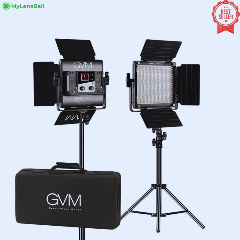 GVM-560AS 30W High Beam Bi-Color LED Video Studio Light - mylensball.com.au