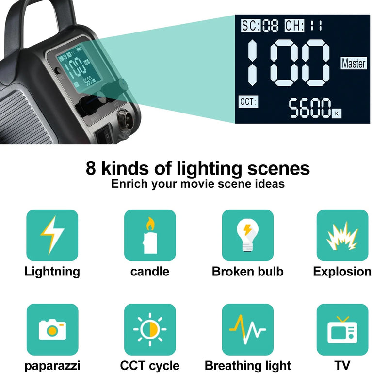 GVM PR150D 150W COB Bi-Color LED Video Light Kit - mylensball.com.au