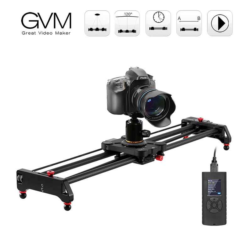 GVM Professional Video Carbon Fiber Motorized Camera Slider (32') + (48') - mylensball.com.au
