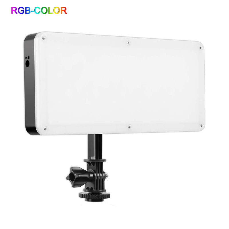 GVM RGB20W RGB & Bi-color On-Camera LED Light (With Battery + Charger) - mylensball.com.au