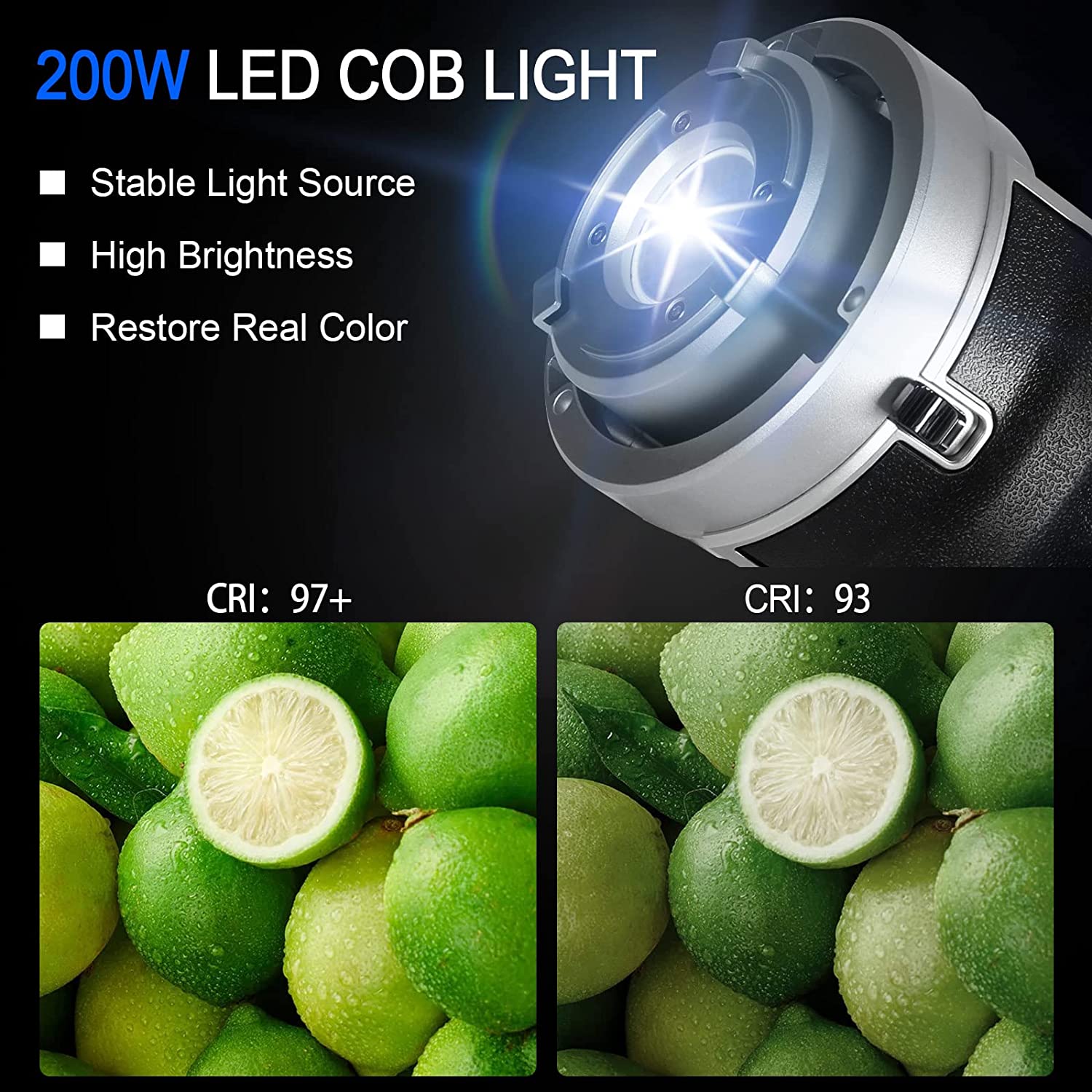 GVM SD200S 200W COB Bi-Color LED Video Light Kit - mylensball.com.au