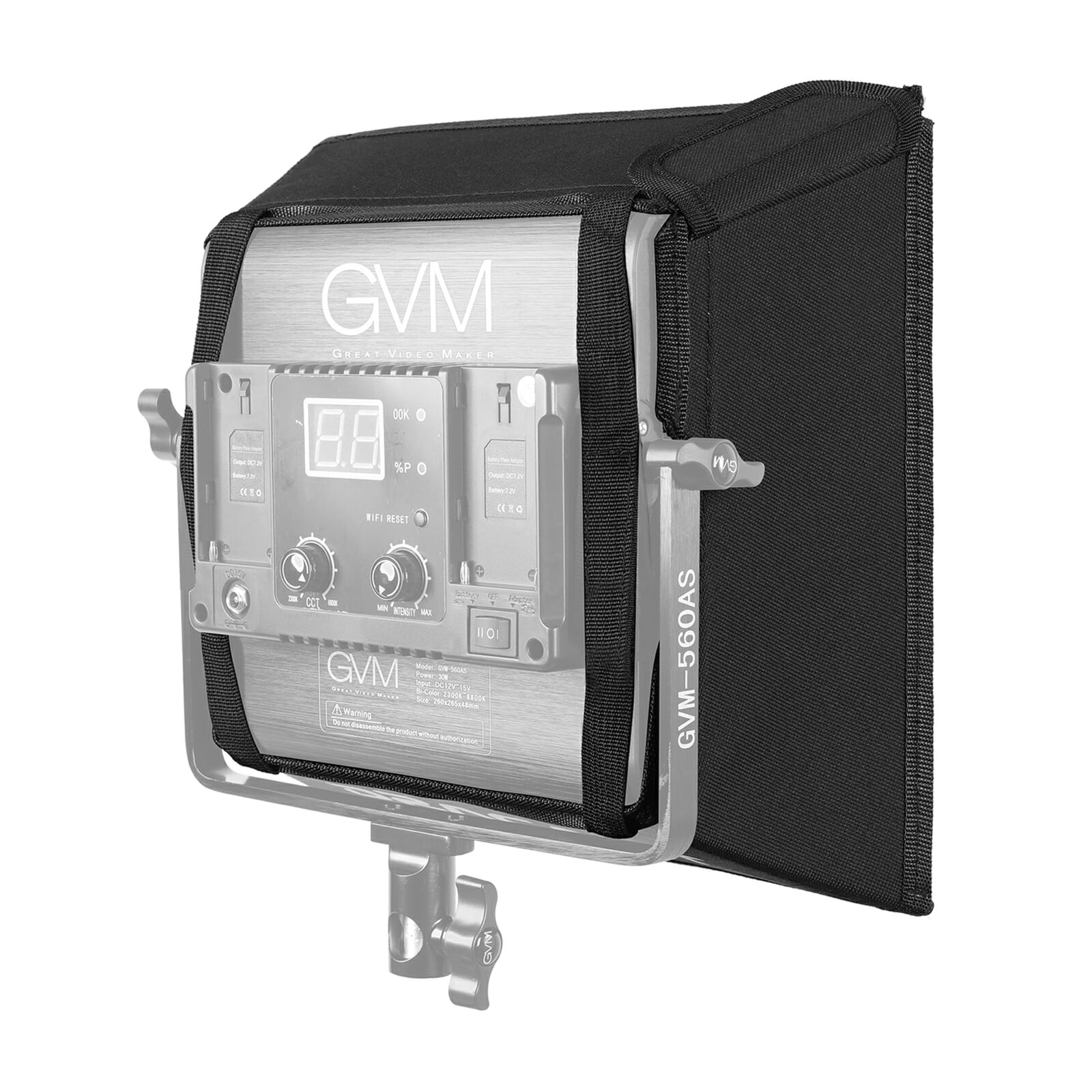 GVM Video Light Softbox for 480LS/560AS/800DRGB Series LED Lights (11x11