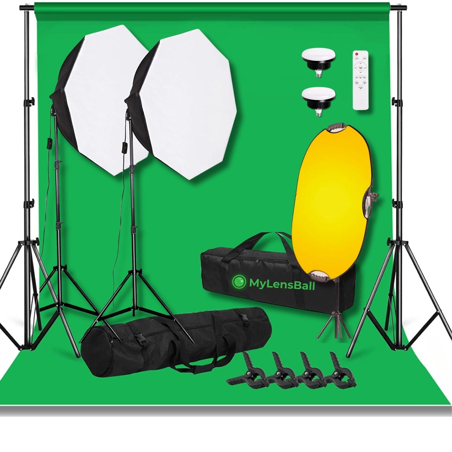 Octagon LED Studio Lighting Kit- Two Point - mylensball.com.au