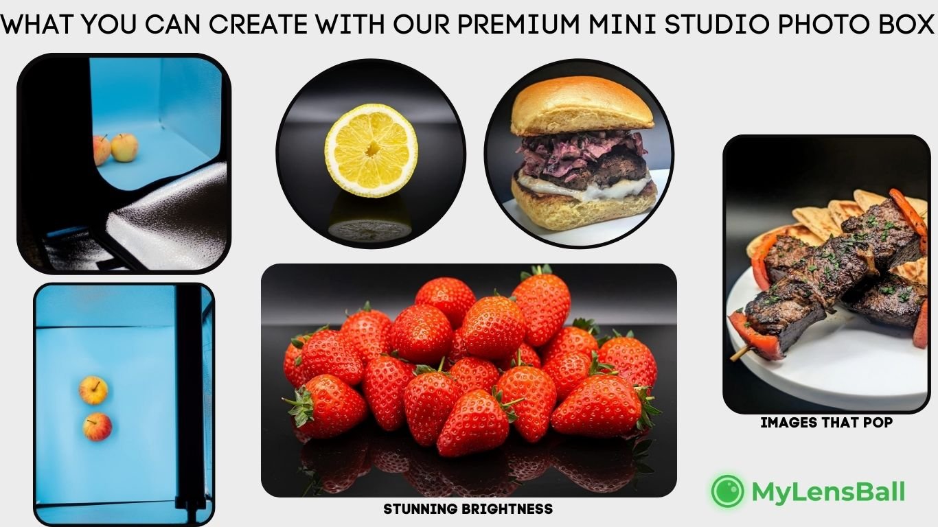 Premium Mini Led Studio Photo Box - (40cm, 60cm, 80cm) - mylensball.com.au