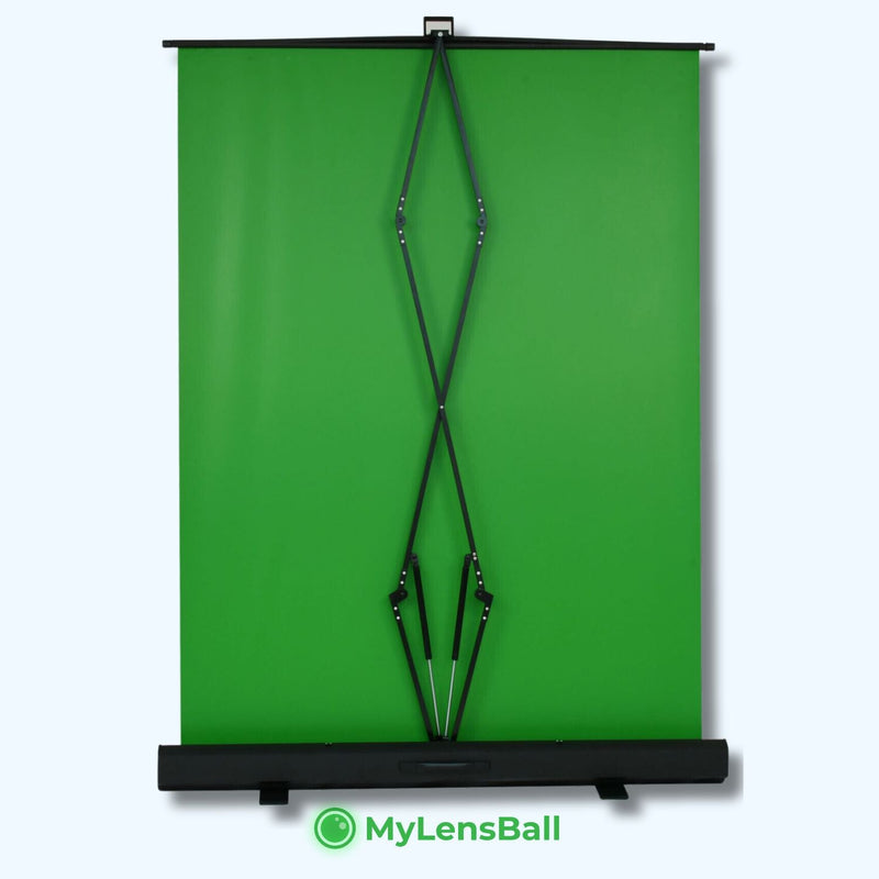 Pro Chroma Key Green Screen - Collapsible Design - mylensball.com.au