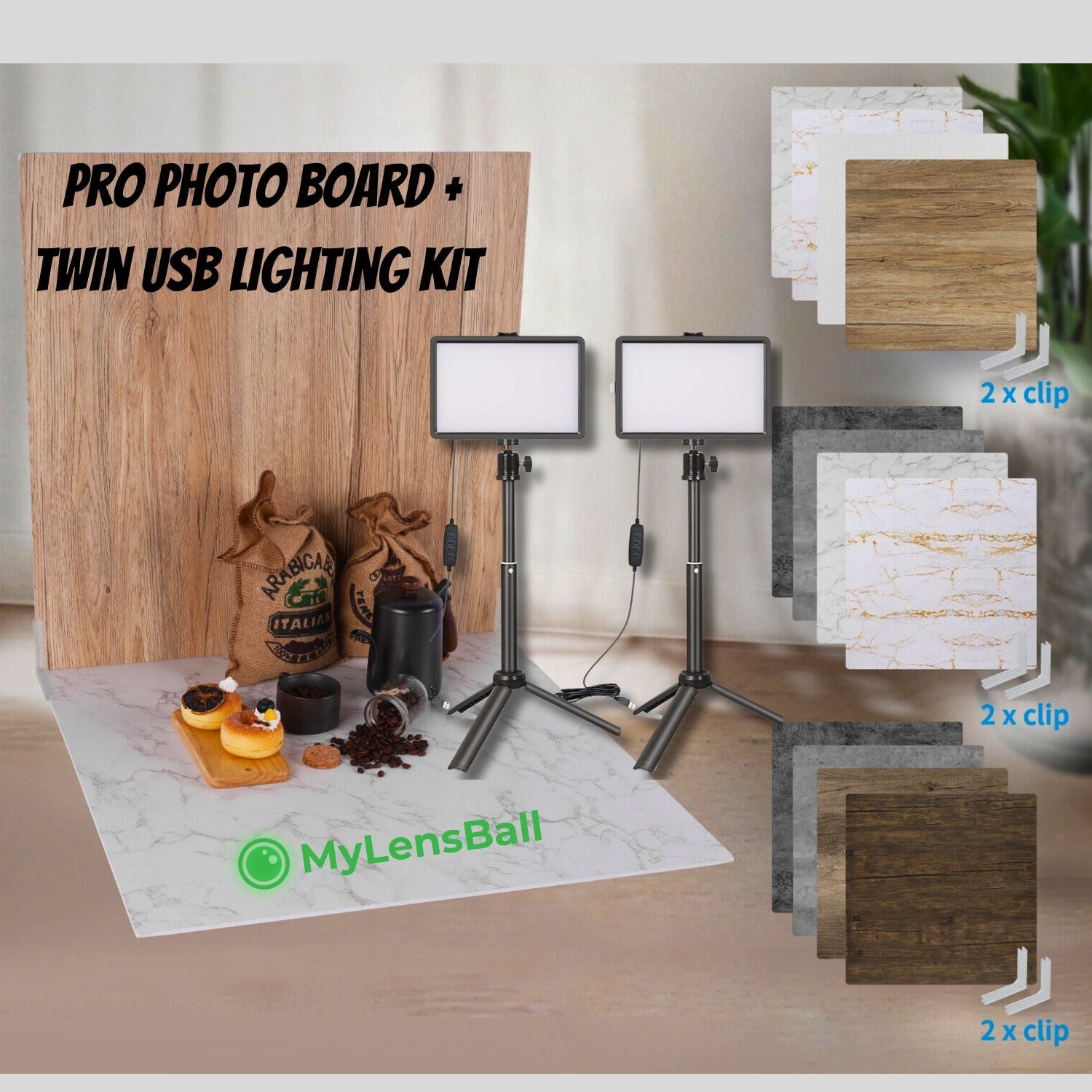 Pro Photo Board - (FOR FOOD, PRODUCT & FLATLAY PHOTOGRAPHY) - mylensball.com.au