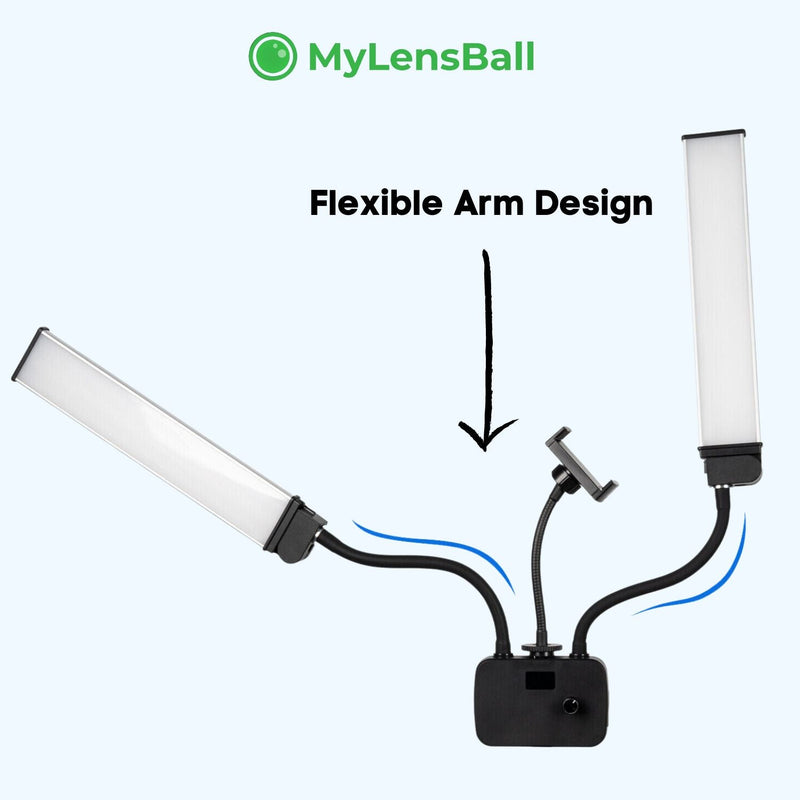 Twin 45W LED Lighting Kit (Made For Beauticians, Lash Techs, Content Creators) - mylensball.com.au